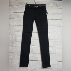NWT Mavi Alexa Mid Rise Skinny‎ Black Denim Jeans Womens 26 x 32